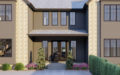 Modern Transitional House Plan #1935-00024 Elevation Photo