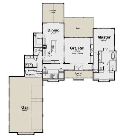 Main Floor  for House Plan #1935-00024