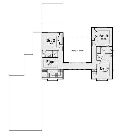 Second Floor for House Plan #1935-00024