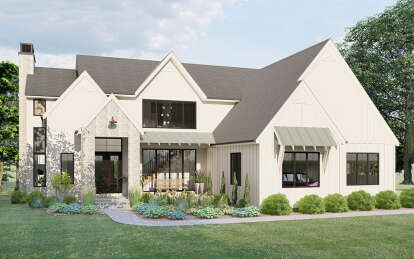 Modern Farmhouse House Plan #1935-00025 Elevation Photo