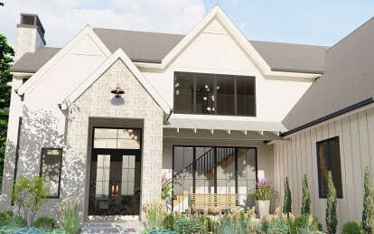 Modern Farmhouse House Plan #1935-00025 Elevation Photo