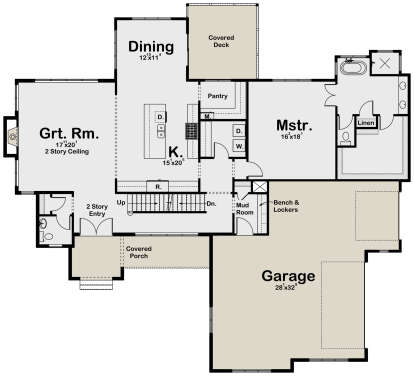 Main Floor  for House Plan #1935-00025