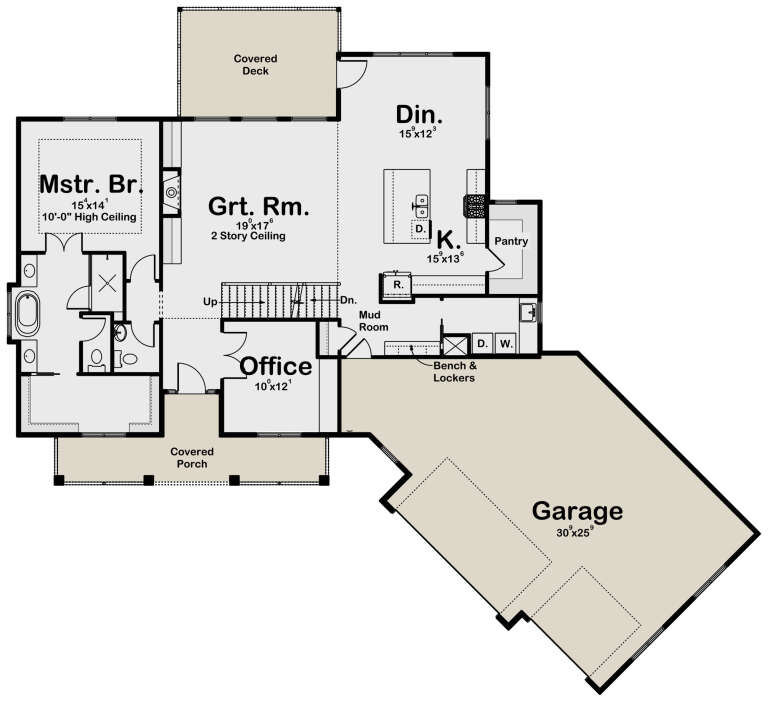House Plan House Plan #32388 Drawing 1