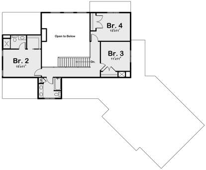 Second Floor for House Plan #1935-00026