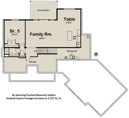 Basement for House Plan #1935-00026
