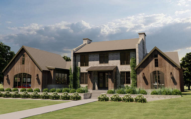 House Plan House Plan #32390 Angled Front Elevation