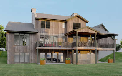 Modern Transitional House Plan #1935-00027 Elevation Photo