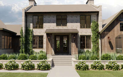 Modern Transitional House Plan #1935-00027 Elevation Photo