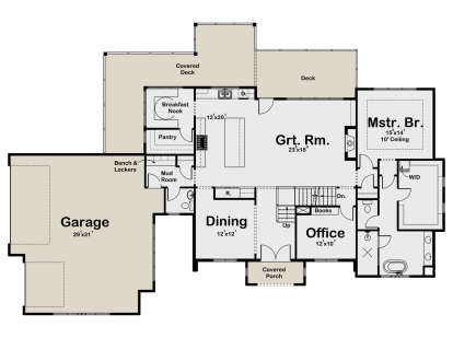 Main Floor  for House Plan #1935-00027