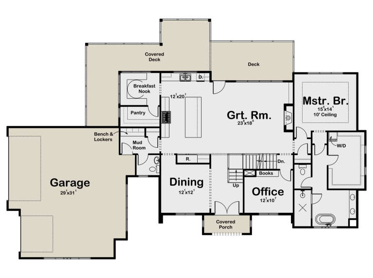 House Plan House Plan #32390 Drawing 1