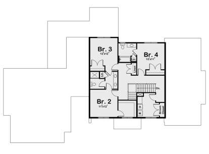 Second Floor for House Plan #1935-00027