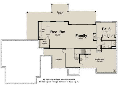 Basement for House Plan #1935-00027