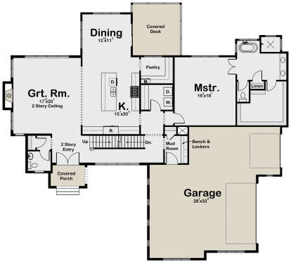 Main Floor  for House Plan #1935-00028