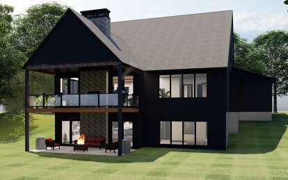 Contemporary House Plan #1935-00029 Elevation Photo