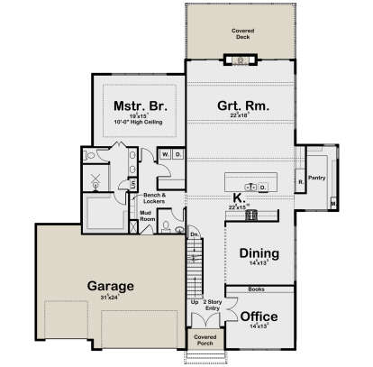 Main Floor  for House Plan #1935-00029