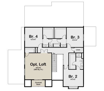 Second Floor for House Plan #1935-00029