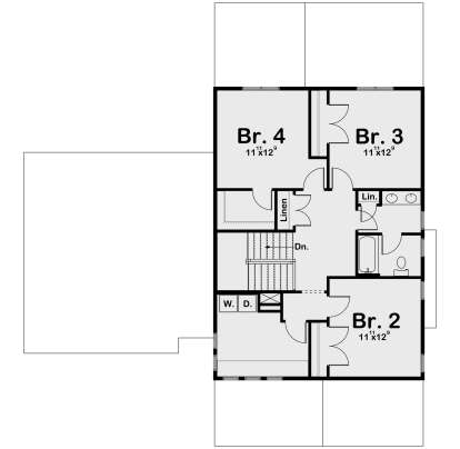 Second Floor for House Plan #1935-00030