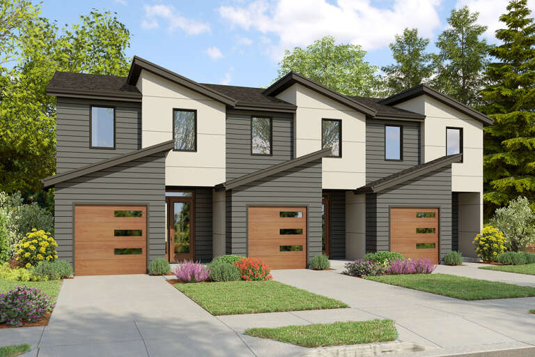 House Plan House Plan #32395 Angled Front Elevation