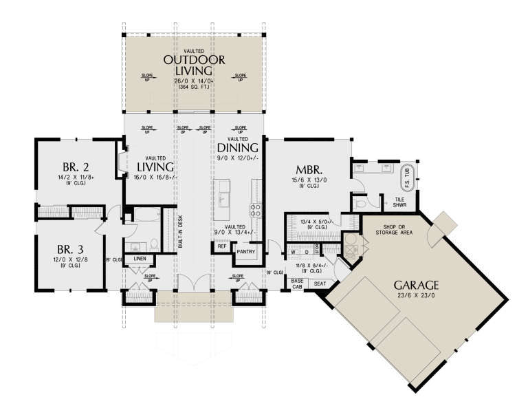 House Plan House Plan #32396 Drawing 1