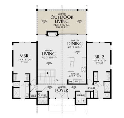 Main Floor  for House Plan #2559-01070