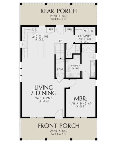 Main Floor  for House Plan #2559-01072