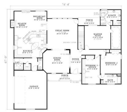 Main Floor  for House Plan #110-00126