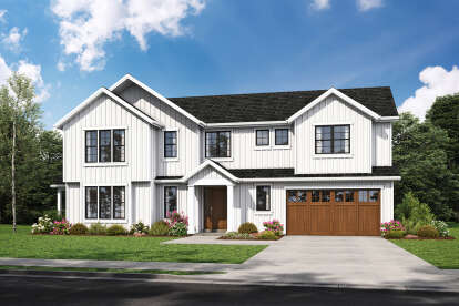Modern Farmhouse House Plan #2559-01073 Elevation Photo