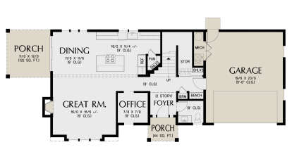 Main Floor  for House Plan #2559-01073