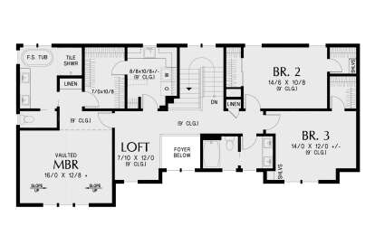 Second Floor for House Plan #2559-01073