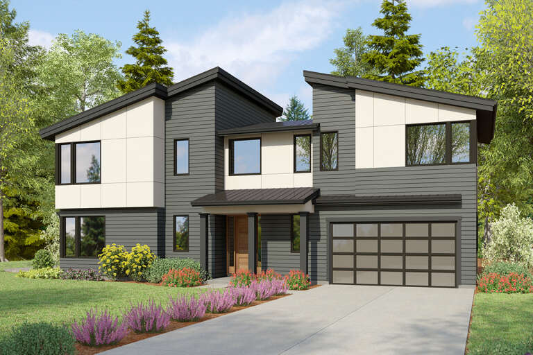 House Plan House Plan #32401 Angled Front Elevation