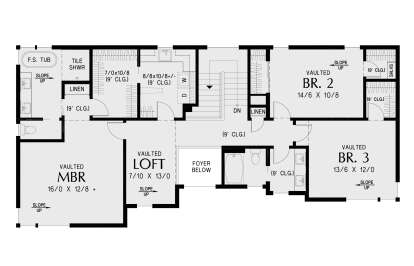 Second Floor for House Plan #2559-01074