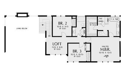 Second Floor for House Plan #2559-01075