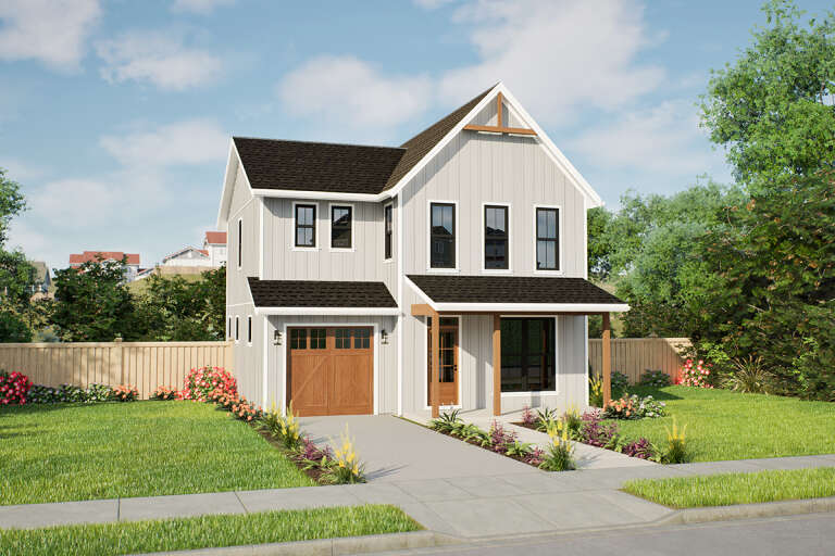 House Plan House Plan #32404 Angled Front Elevation