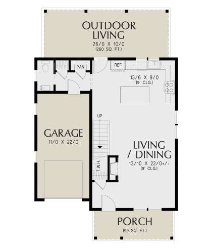 Main Floor  for House Plan #2559-01077