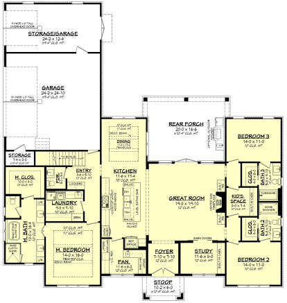 Main Floor  for House Plan #041-00380