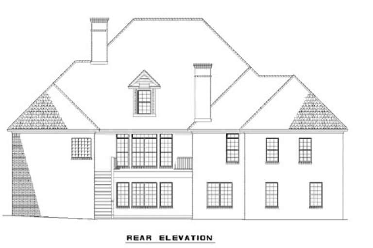 Traditional House Plan #110-00127 Elevation Photo