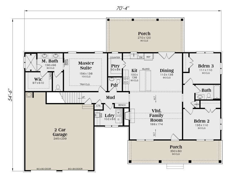 House Plan House Plan #32410 Drawing 1
