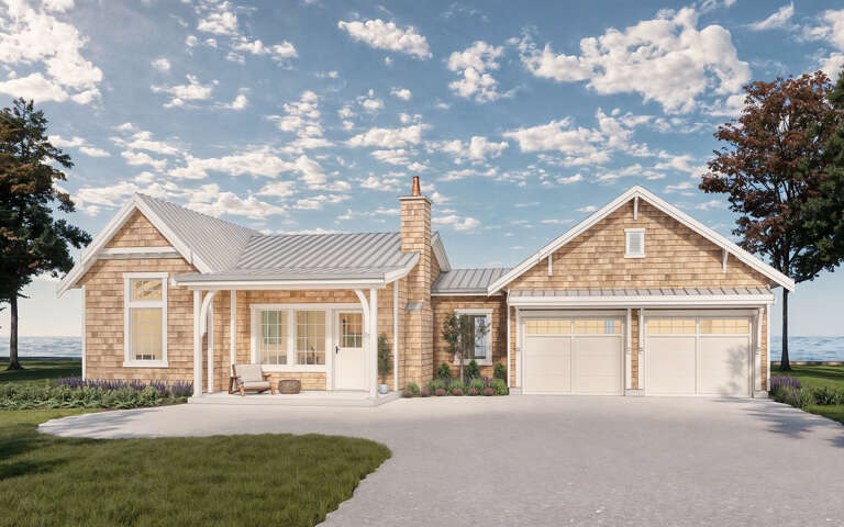 House Plan House Plan #32411 Angled Front Elevation
