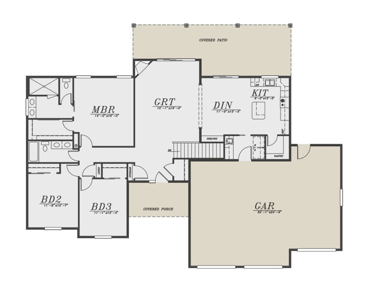 House Plan House Plan #32413 Drawing 1