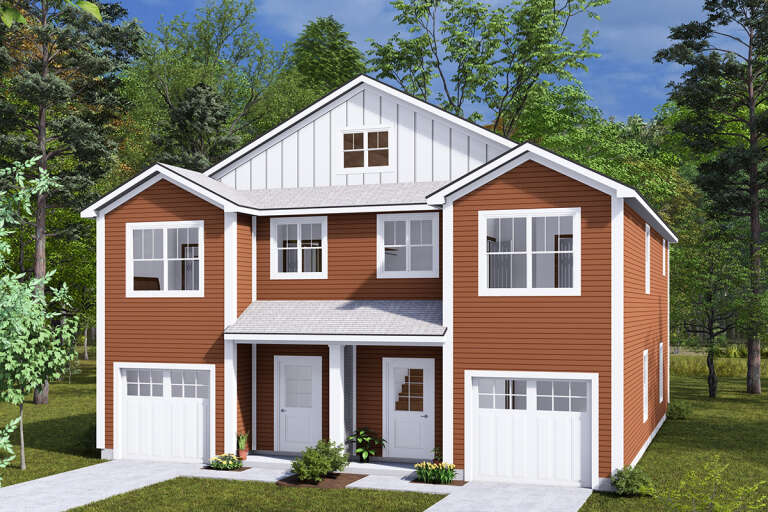 House Plan House Plan #32414 Angled Front Elevation