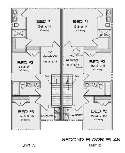 Second Floor for House Plan #4848-00443