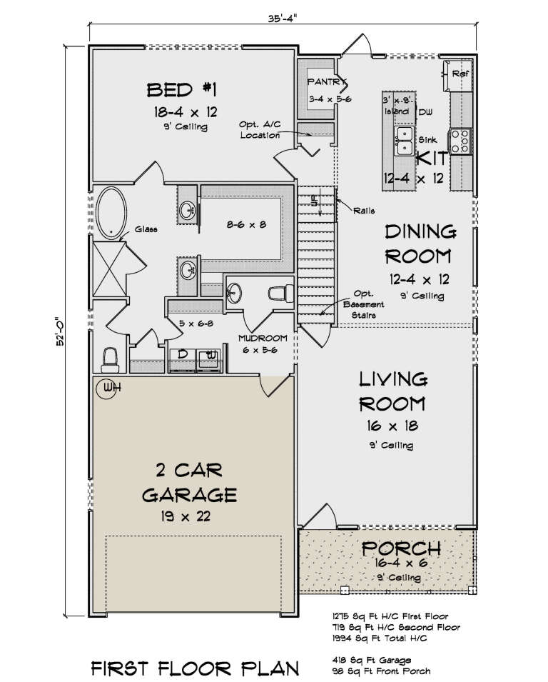House Plan House Plan #32415 Drawing 1