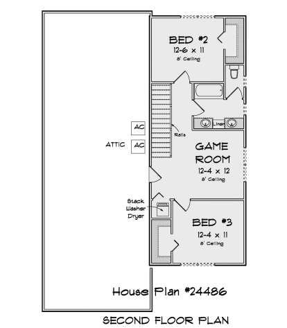 Second Floor for House Plan #4848-00444