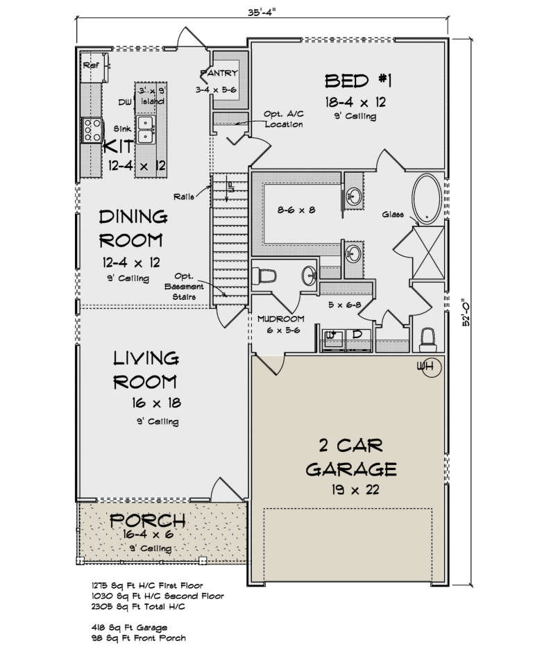 House Plan House Plan #32417 Drawing 1