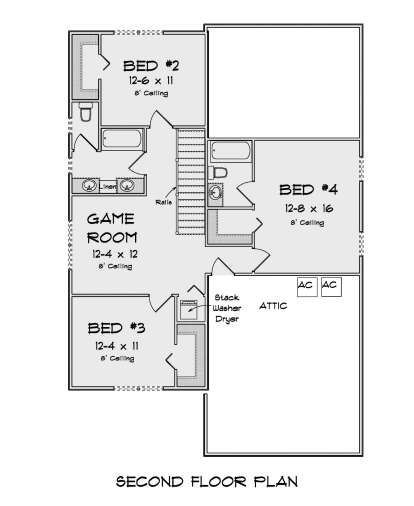 Second Floor for House Plan #4848-00446