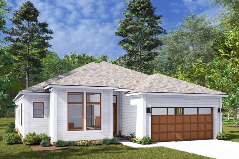 House Plan House Plan #32418 Angled Front Elevation