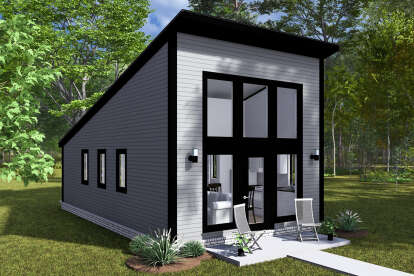 Modern House Plan #4848-00448 Elevation Photo