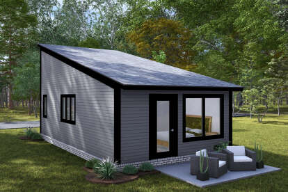 Modern House Plan #4848-00448 Elevation Photo