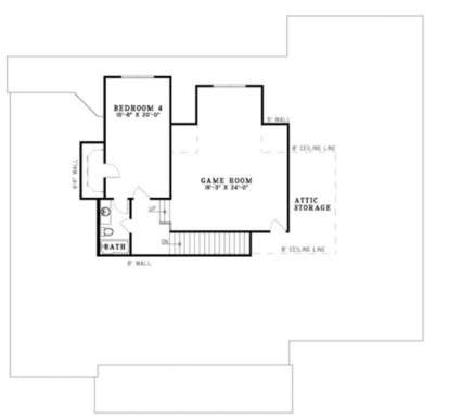 Second Floor for House Plan #110-00128