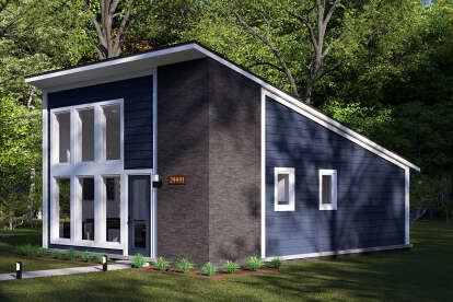 Contemporary House Plan #4848-00449 Elevation Photo